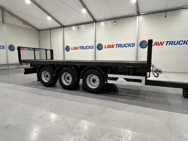 Montracon Tri Axle Flatbed Drawbar Trailer