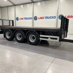 Montracon Tri Axle Flatbed Drawbar Trailer - thumbnail