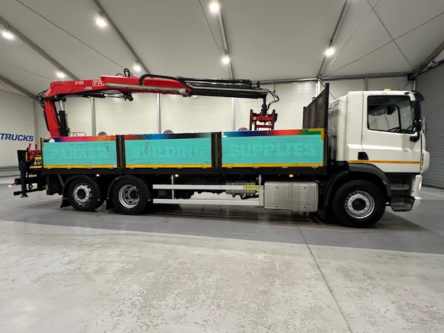 DAF CF 370 6×2 Rear Lift Dropside Brick Grab Manual