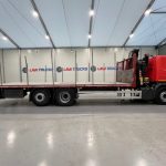 Scania P280 6×2 Rear Lift Flatbed with Crane - thumbnail
