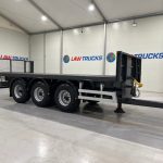 Montracon Tri Axle Flatbed Drawbar Trailer - thumbnail