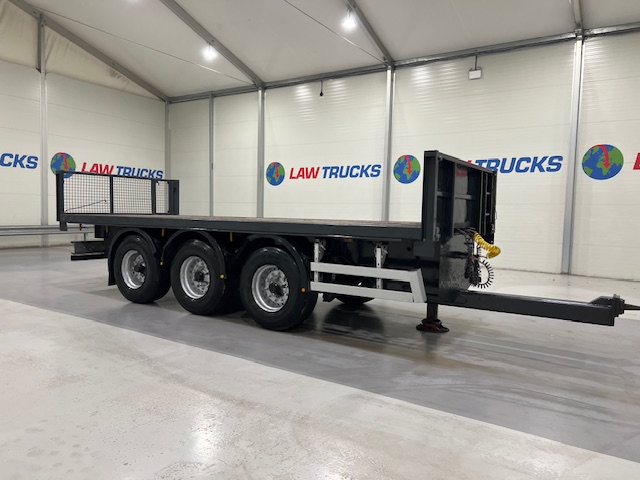 Montracon Tri Axle Flatbed Drawbar Trailer