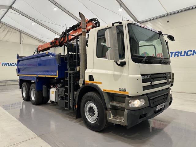 DAF CF75 310 6×4 Steel Tipper Grab Manual