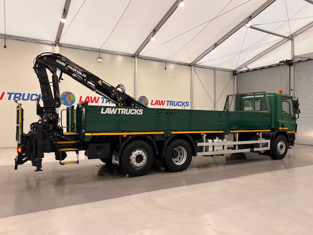DAF CF75 310 6×2 Day Cab Dropside Crane