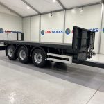Montracon Tri Axle Flatbed Drawbar Trailer - thumbnail