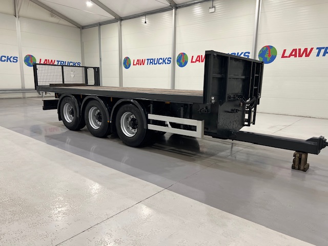 Montracon Tri Axle Flatbed Drawbar Trailer