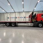 Scania P280 6×2 Rear Lift Flatbed with Crane - thumbnail