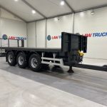 Montracon Tri Axle Flatbed Drawbar Trailer - thumbnail