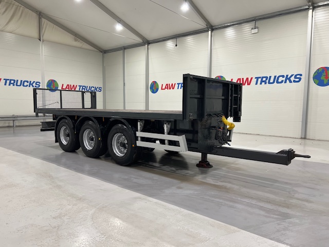 Montracon Tri Axle Flatbed Drawbar Trailer