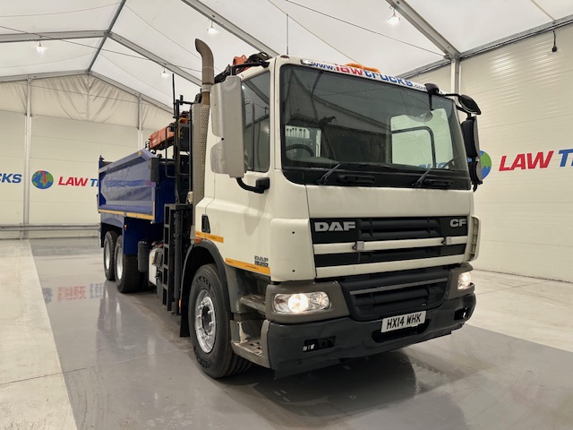 DAF CF75 310 6×4 Steel Tipper Grab Manual