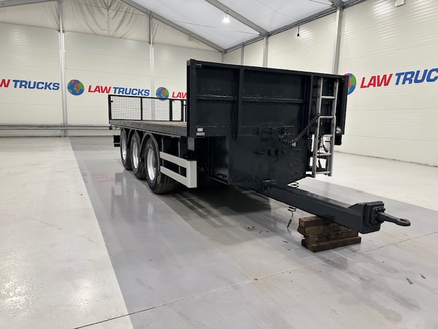 Montracon Tri Axle Flatbed Drawbar Trailer