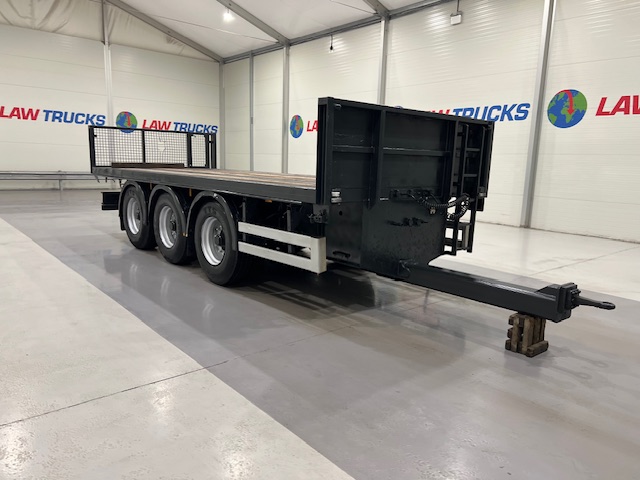 Montracon Tri Axle Flatbed Drawbar Trailer