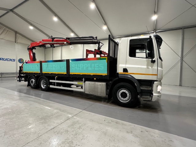 DAF CF 370 6×2 Rear Lift Dropside Brick Grab Manual