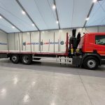 Scania P280 6×2 Rear Lift Flatbed with Crane - thumbnail