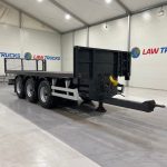 Montracon Tri Axle Flatbed Drawbar Trailer - thumbnail