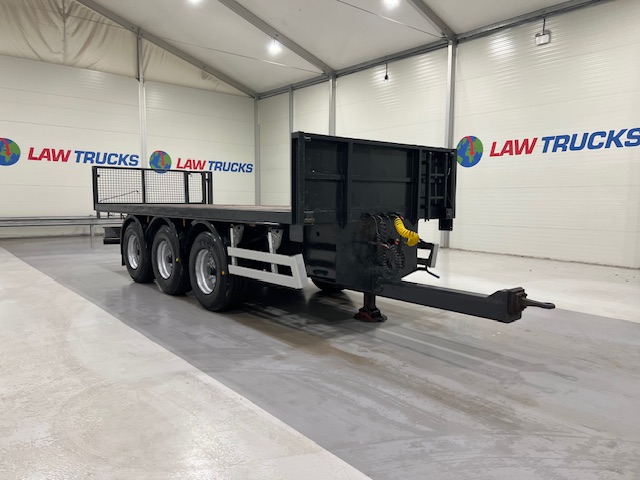 Montracon Tri Axle Flatbed Drawbar Trailer