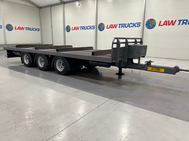 SDC Tri Axle Flatbed Drawbar Trailer