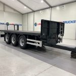 Montracon Tri Axle Flatbed Drawbar Trailer - thumbnail