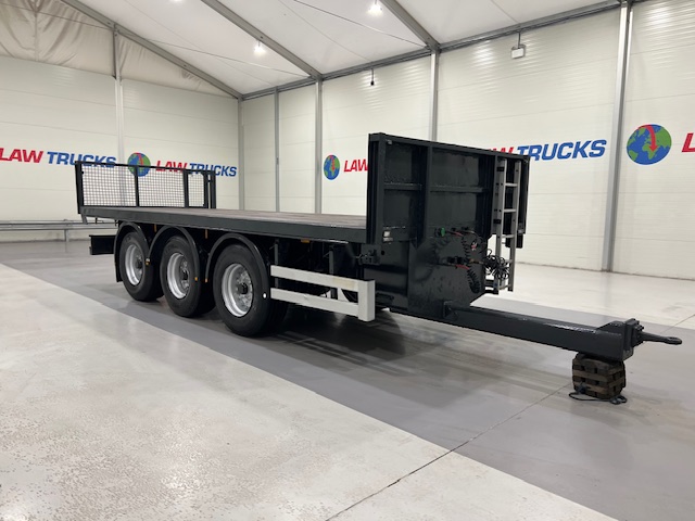 Montracon Tri Axle Flatbed Drawbar Trailer