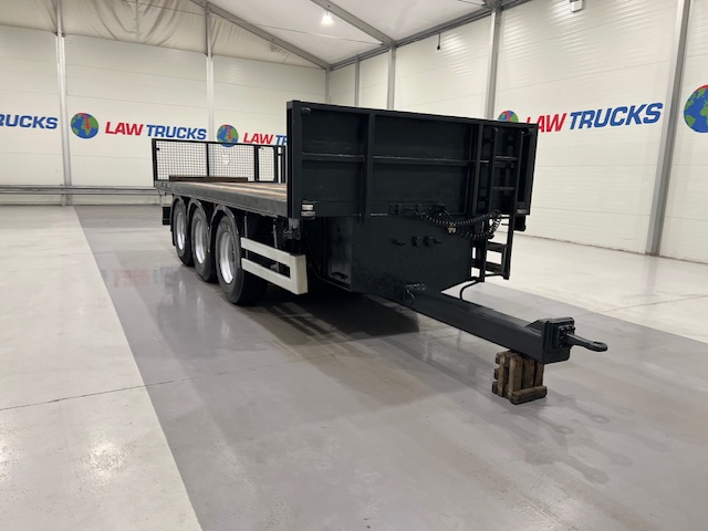 Montracon Tri Axle Flatbed Drawbar Trailer