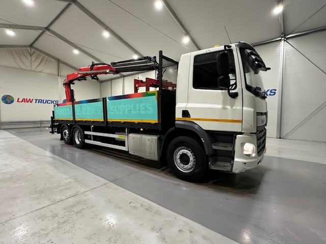 DAF CF 370 6×2 Rear Lift Dropside Brick Grab Manual