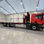 Scania P280 6×2 Rear Lift Flatbed with Crane - thumbnail