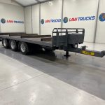 SDC Tri Axle Flatbed Drawbar Trailer - thumbnail