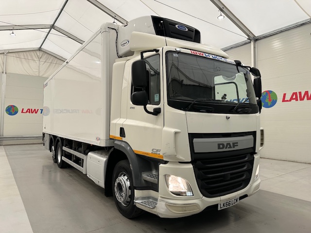 DAF CF 290 6×2 Rear Steer Fridge Box