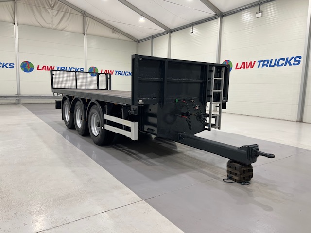 Montracon Tri Axle Flatbed Drawbar Trailer