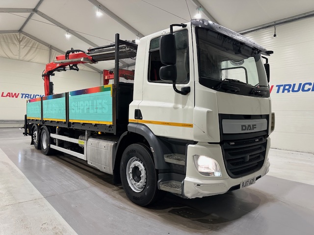 DAF CF 370 6×2 Rear Lift Dropside Brick Grab Manual