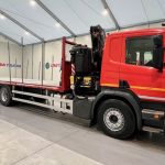 Scania P280 6×2 Rear Lift Flatbed with Crane - thumbnail
