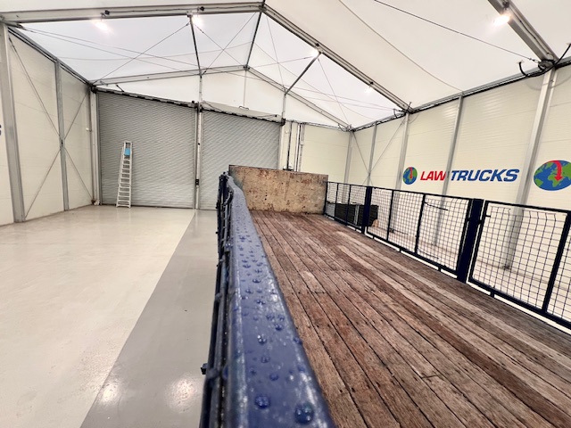 Wheelbase Tri Axle Flatbed Drawbar Trailer