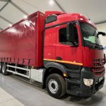 Mercedes Actros 2533 6×2 Sleeper Cab Curtainsider - thumbnail