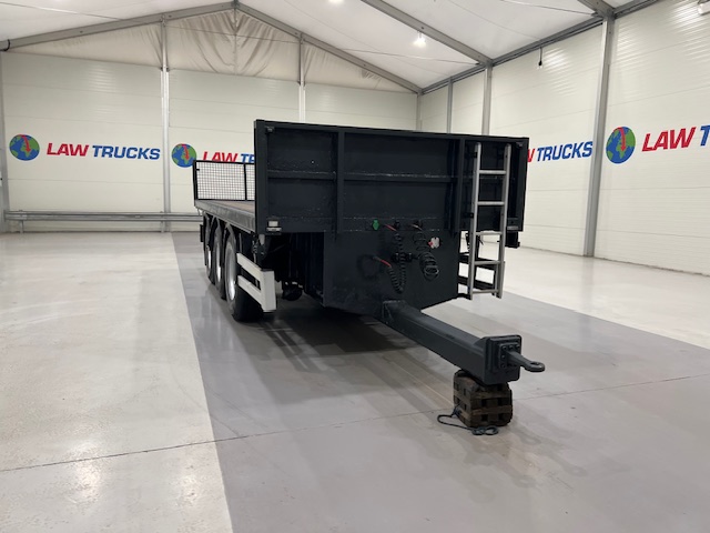 Montracon Tri Axle Flatbed Drawbar Trailer