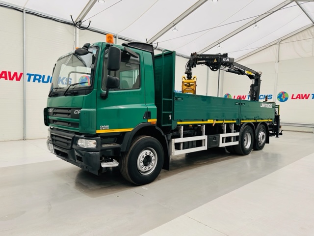 DAF CF75 310 Rear Lift Day Cab Dropside Brick Grab