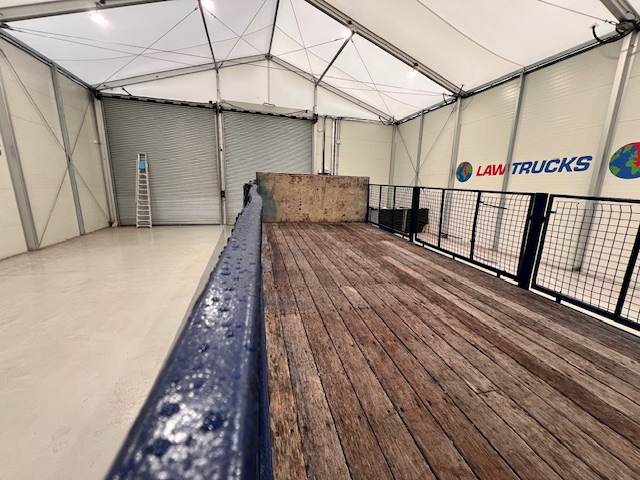 Wheelbase Tri Axle Flatbed Drawbar Trailer