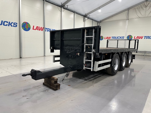 Montracon Tri Axle Flatbed Drawbar Trailer