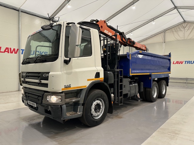 DAF CF75 310 6×4 Steel Tipper Grab Manual