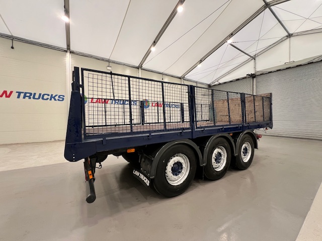 Wheelbase Tri Axle Flatbed Drawbar Trailer