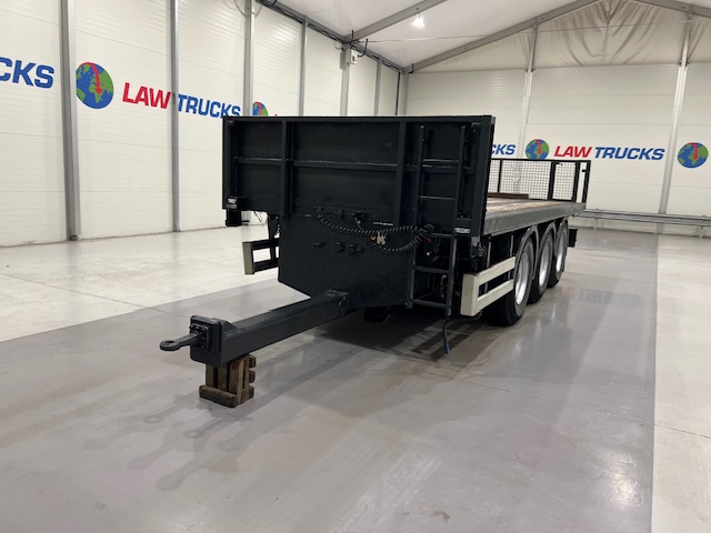 Montracon Tri Axle Flatbed Drawbar Trailer