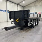Montracon Tri Axle Flatbed Drawbar Trailer - thumbnail