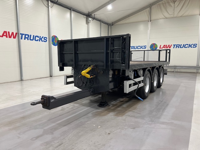 Montracon Tri Axle Flatbed Drawbar Trailer