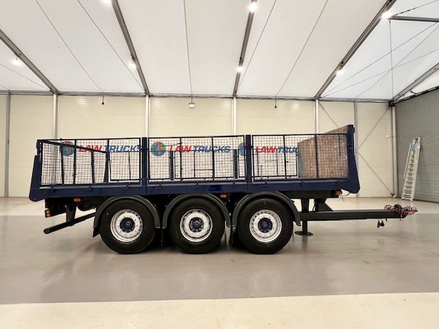 Wheelbase Tri Axle Flatbed Drawbar Trailer