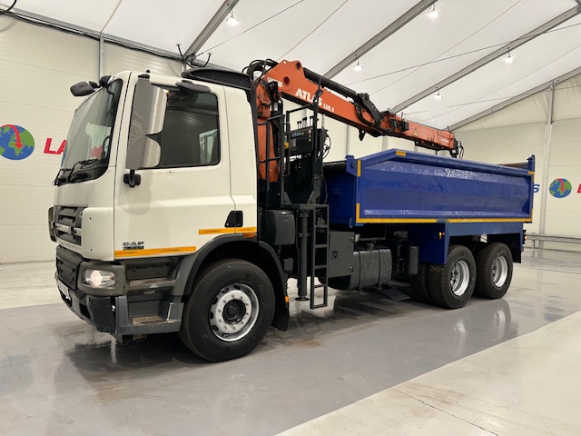 DAF CF75 310 6×4 Steel Tipper Grab Manual