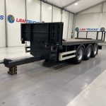 Montracon Tri Axle Flatbed Drawbar Trailer - thumbnail