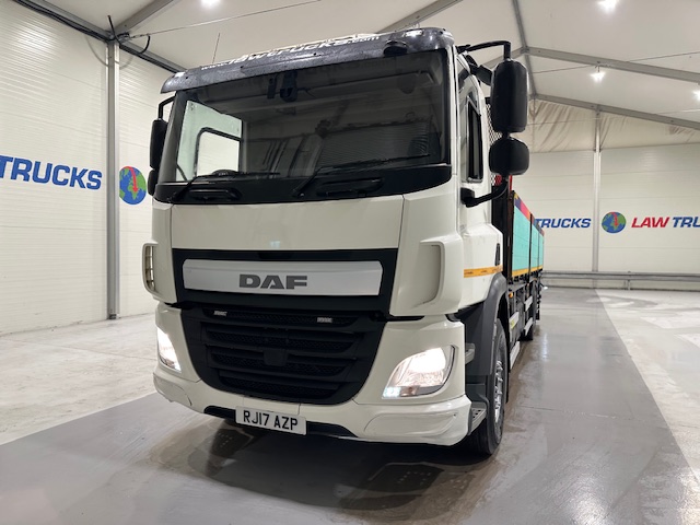 DAF CF 370 6×2 Rear Lift Dropside Brick Grab Manual