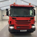 Scania P280 6×2 Rear Lift Flatbed with Crane - thumbnail