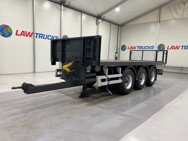 Montracon Tri Axle Flatbed Drawbar Trailer