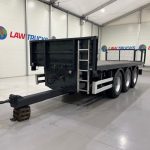 Montracon Tri Axle Flatbed Drawbar Trailer - thumbnail