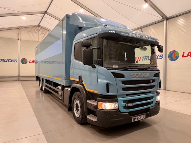 Scania P320 6×2 10 Tyre Rear Lift Insulated Box Van